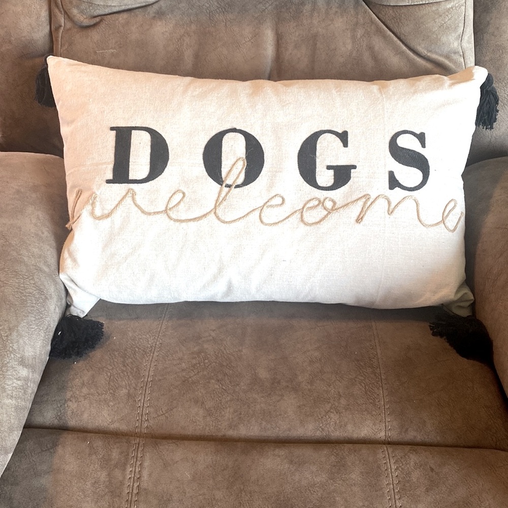 Dogs Welcome Pillow